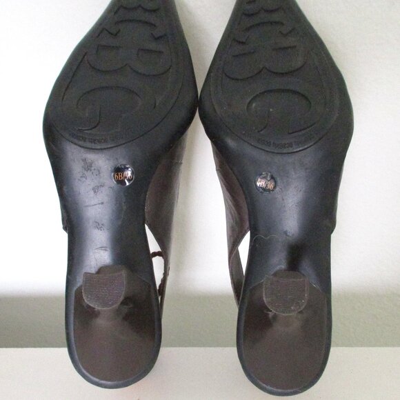 BCBGirls "Syndeez" Womens Brown Leather Slingback 3" Heel - Size 6M - Picture 8 of 8